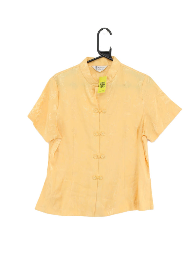 Vintage Women's Blouse L Yellow 100% Other