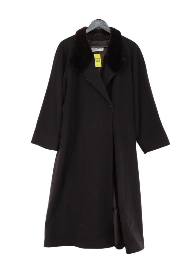 Windsmoor Women's Coat UK 14 Black Wool with Cashmere, Polyamide, Polyester