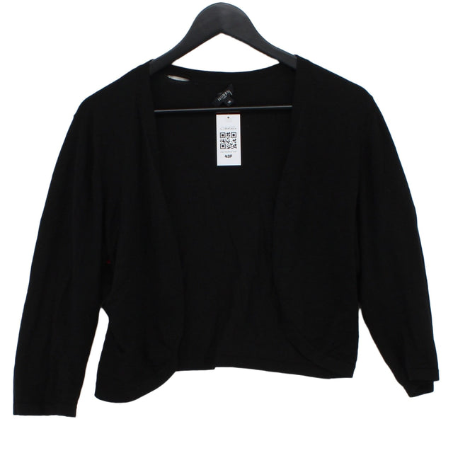 Hobbs Women's Cardigan UK 16 Black Lyocell Modal with Elastane, Polyamide