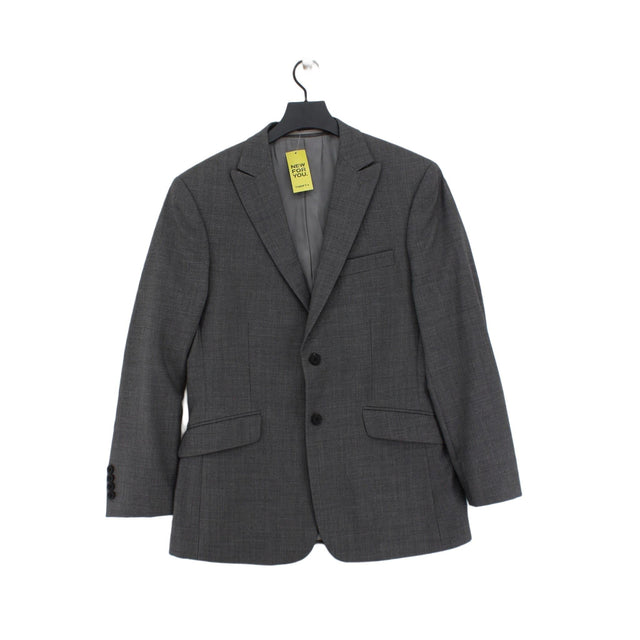 Charles Tyrwhitt Men's Blazer Chest: 38 in Grey 100% Wool