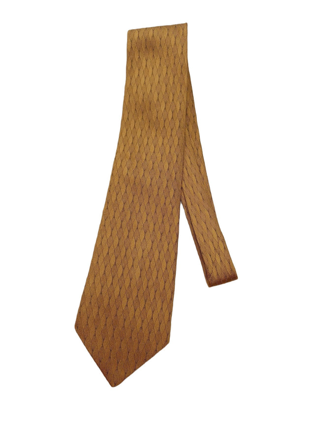 Austin Reed Men's Tie Yellow 100% Silk