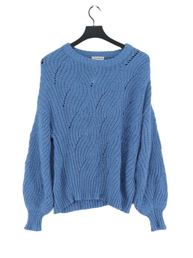 Native Youth Women's Jumper S Blue Acrylic with Polyamide, Wool