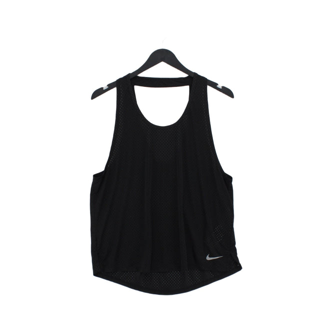 Nike Women's T-Shirt M Black Polyester with Elastane