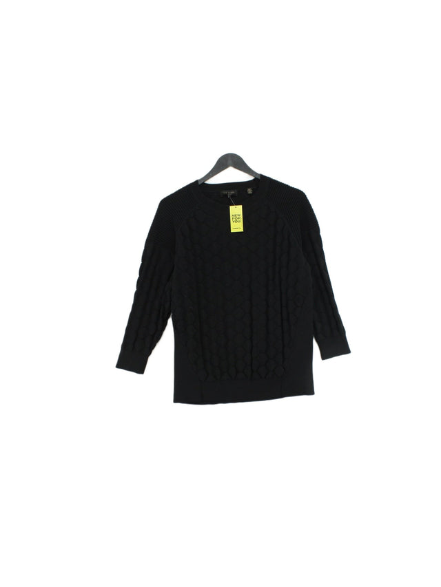 Ted Baker Women's Jumper UK 12 Black Polyamide with Elastane