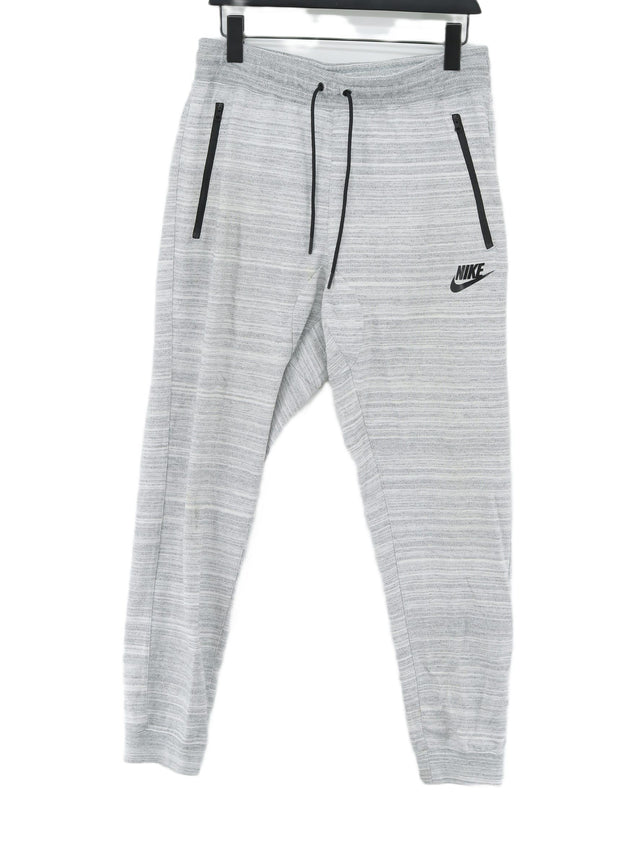 Nike Men's Sports Bottoms L Grey Cotton with Polyester