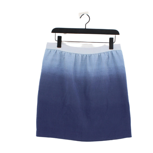 Monki Women's Midi Skirt UK 14 Blue Polyester with Elastane, Viscose