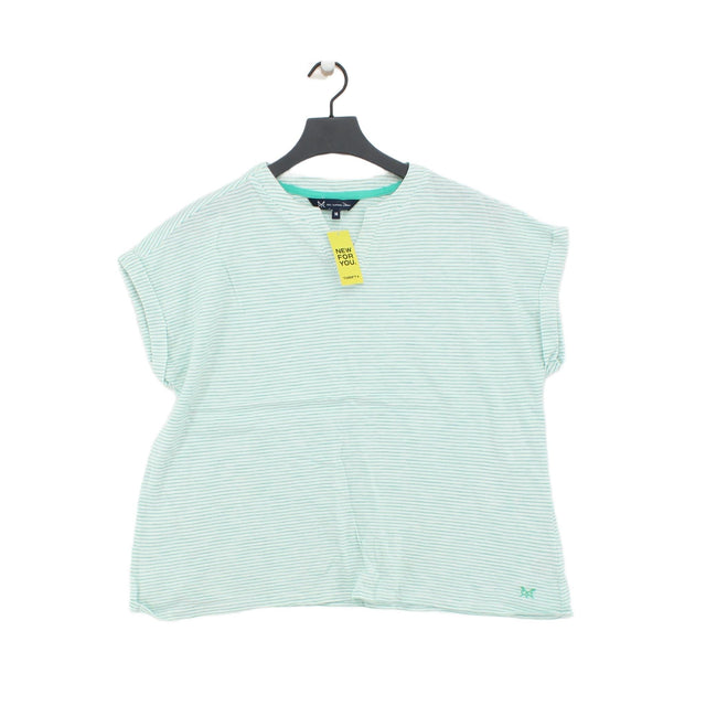 Crew Clothing Women's T-Shirt UK 14 Green 100% Cotton