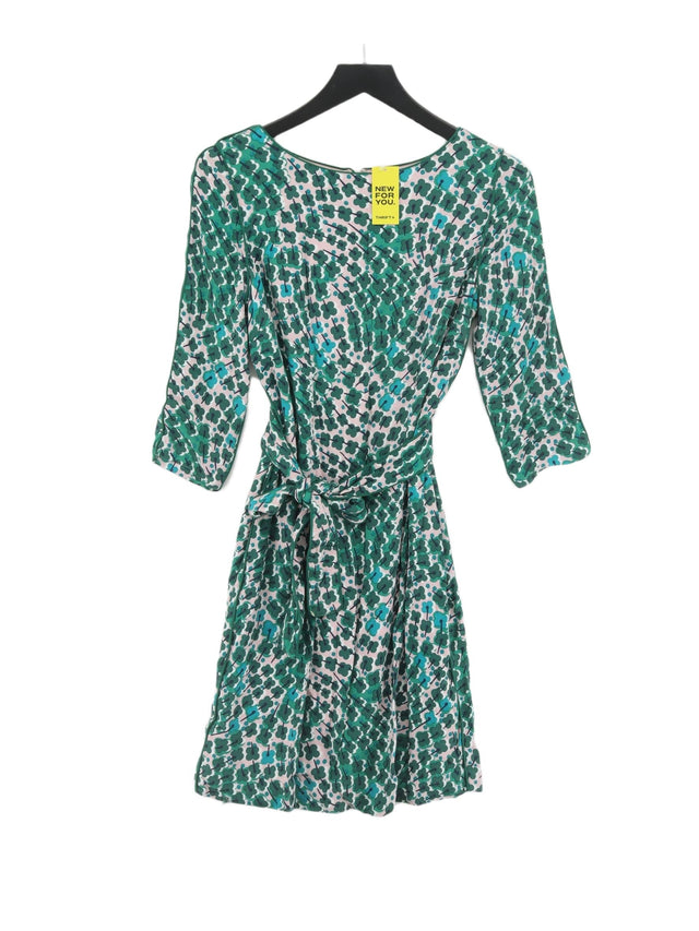 Boden Women's Midi Dress UK 12 Green Viscose with Polyester