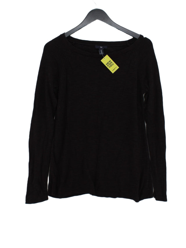 Gap Women's Jumper M Black Cotton with Viscose