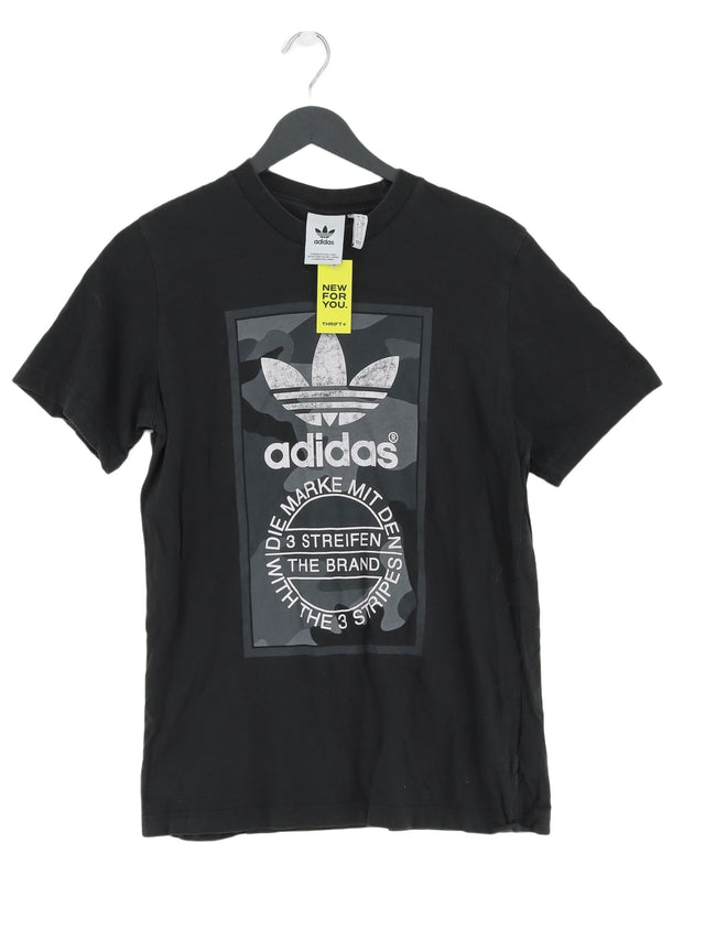 Adidas Men's T-Shirt S Black 100% Cotton