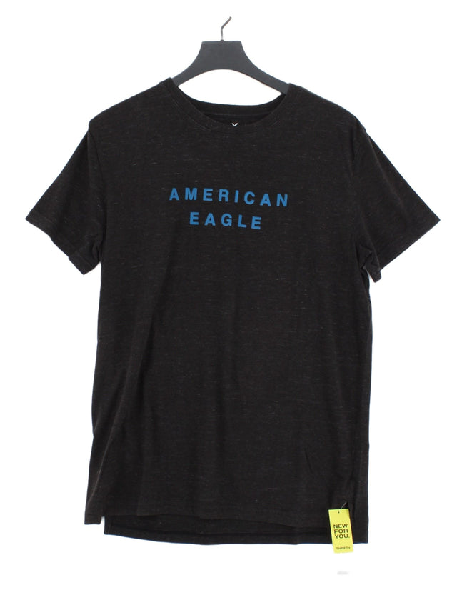 American Eagle Outfitters Men's T-Shirt L Grey Cotton with Elastane