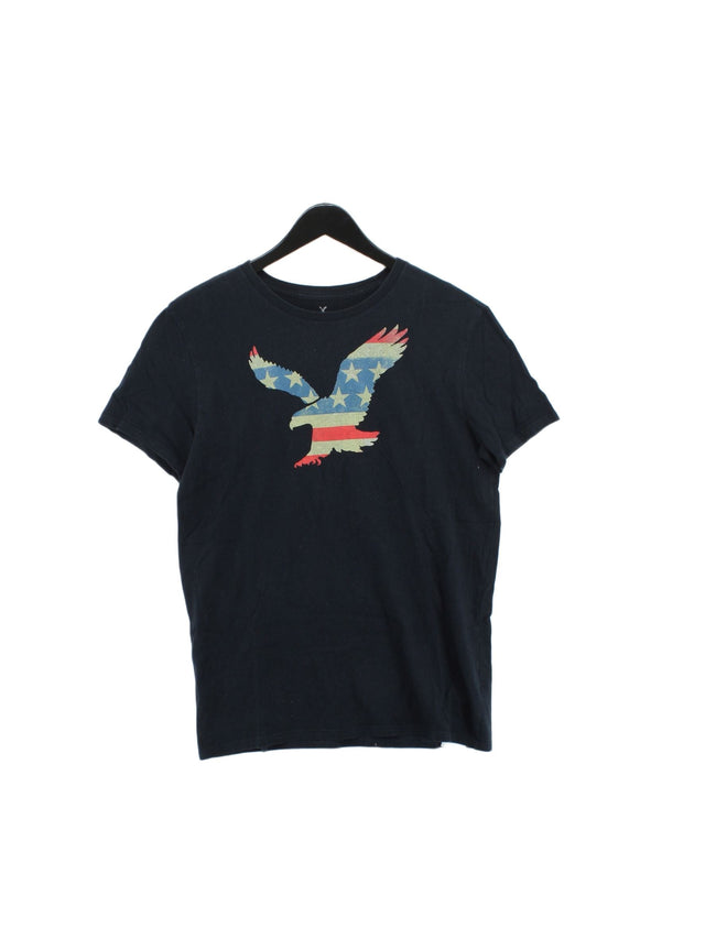 American Eagle Outfitters Men's T-Shirt M Blue 100% Cotton