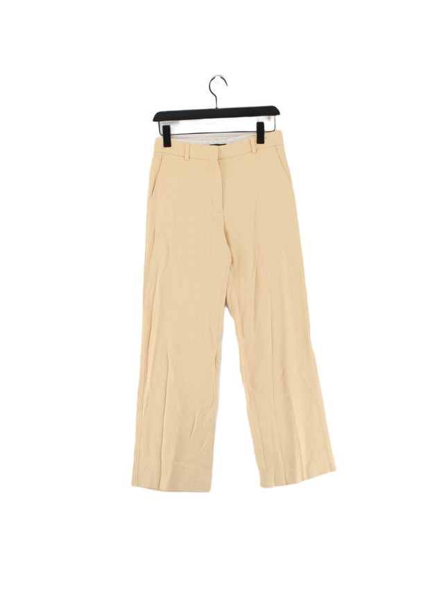 Maje Women's Trousers UK 8 Yellow Lyocell Modal with Cotton, Elastane, Viscose