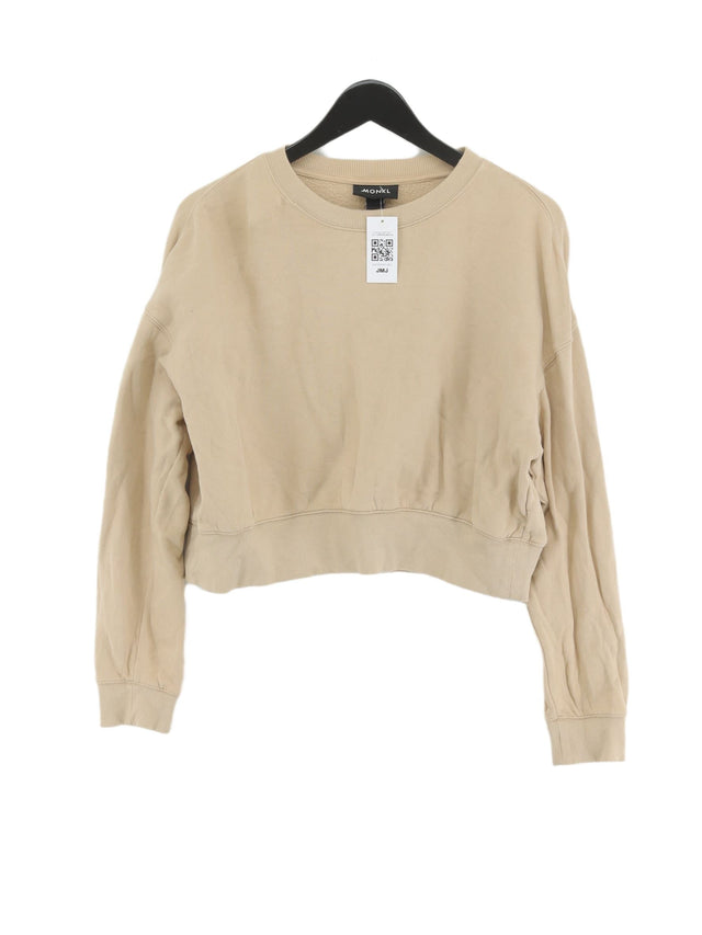 Monki Women's Jumper M Cream 100% Cotton