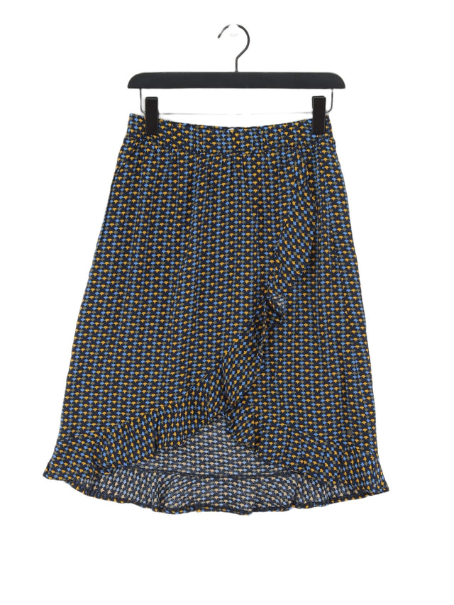 Nümph Women's Midi Skirt UK 8 Blue 100% Viscose