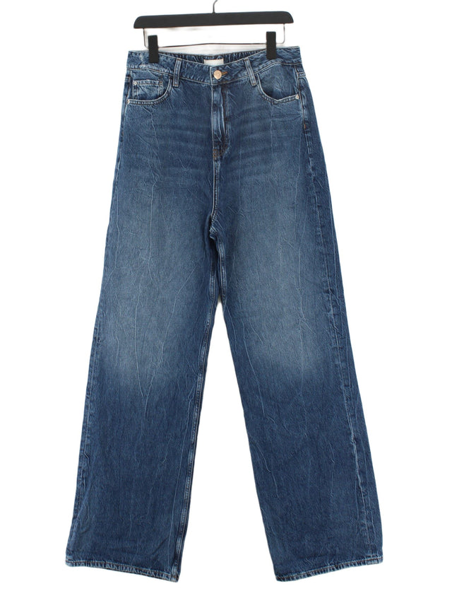 River Island Women's Jeans UK 14 Blue 100% Cotton