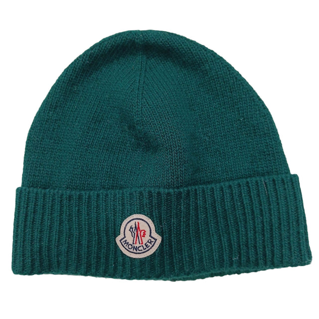 Moncler Men's Hat Green 100% Wool