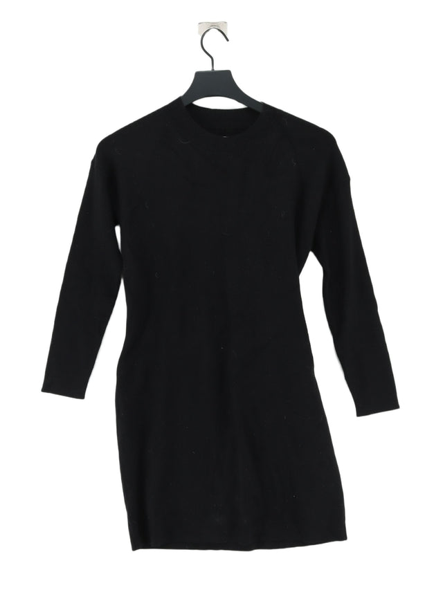 Jack Wills Women's Midi Dress UK 10 Black 100% Other