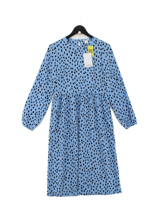 Monki Women's Midi Dress XS Blue 100% Polyester