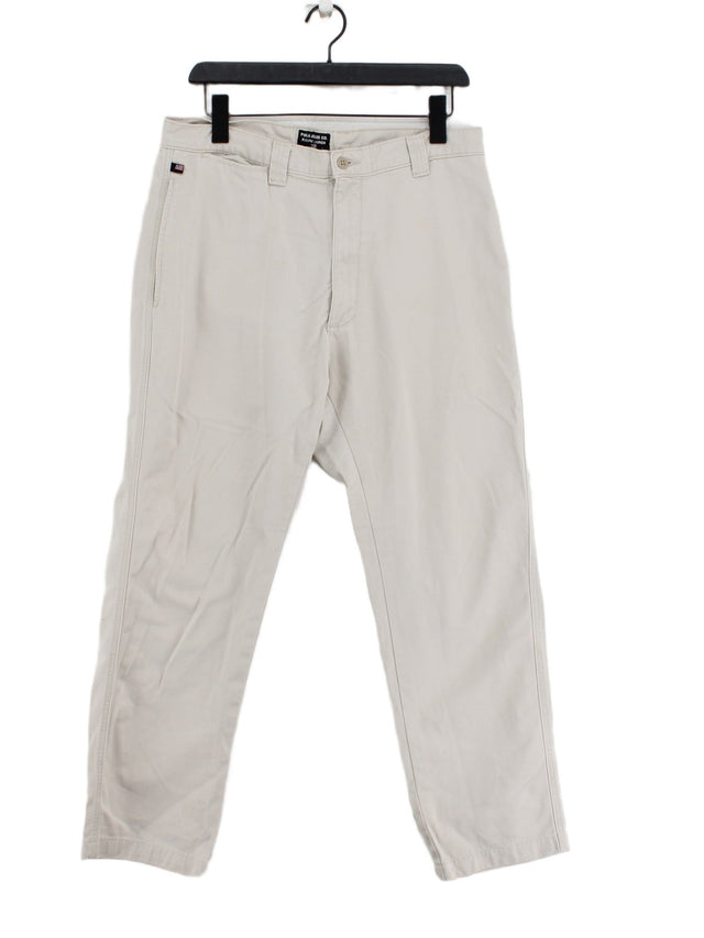 Ralph Lauren Men's Trousers W 33 in; L 30 in Cream 100% Cotton