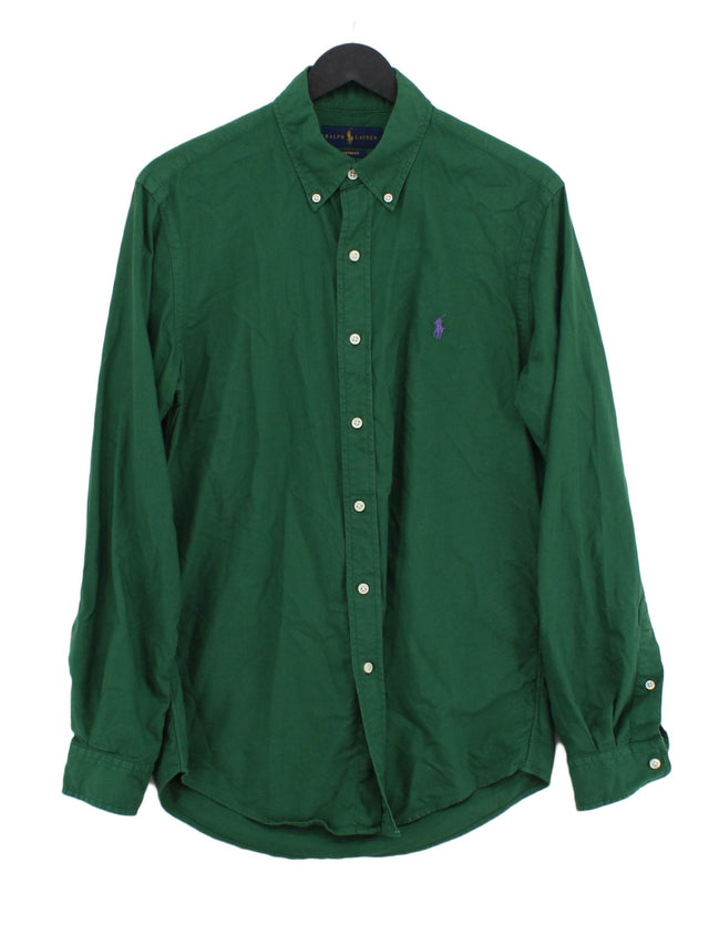 Ralph Lauren Men's Shirt S Green 100% Cotton