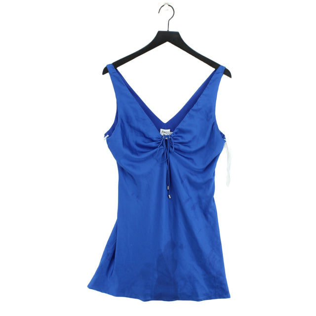Princess Polly Women's Midi Dress UK 14 Blue Polyester with Elastane