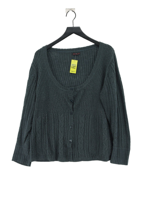 Joe Browns Women's Cardigan L Grey 100% Acrylic