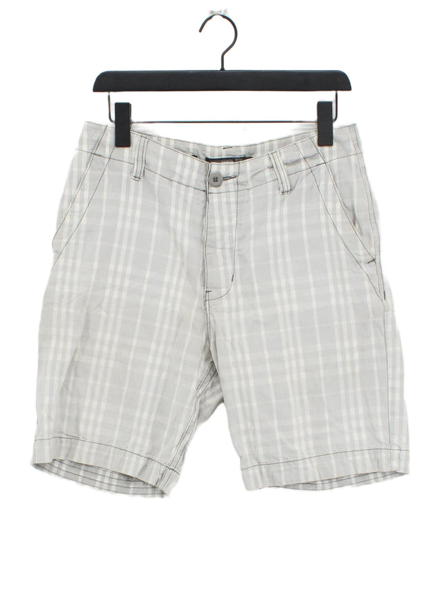 Quiksilver Men's Shorts W 30 in Grey 100% Cotton