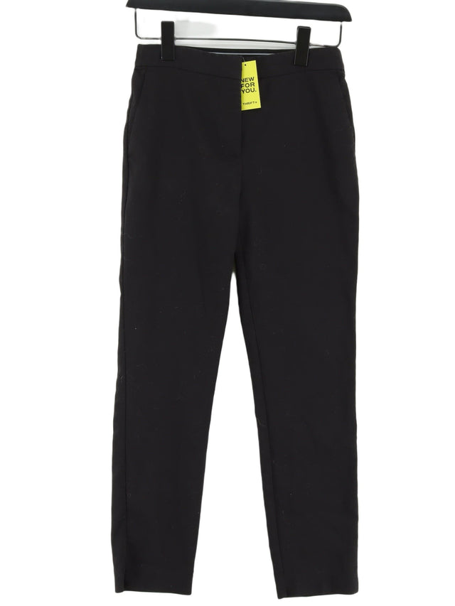 Zara Women's Suit Trousers S Black Polyester with Elastane