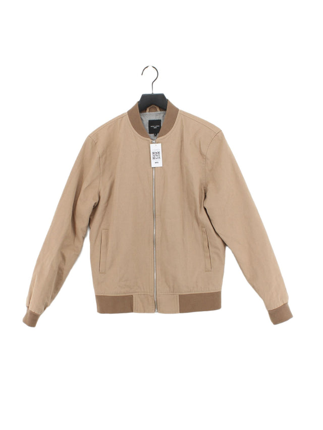 New Look Men's Jacket S Tan Cotton with Polyester