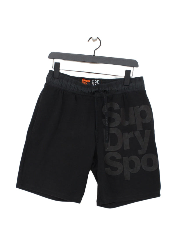Superdry Men's Shorts M Black 100% Cotton