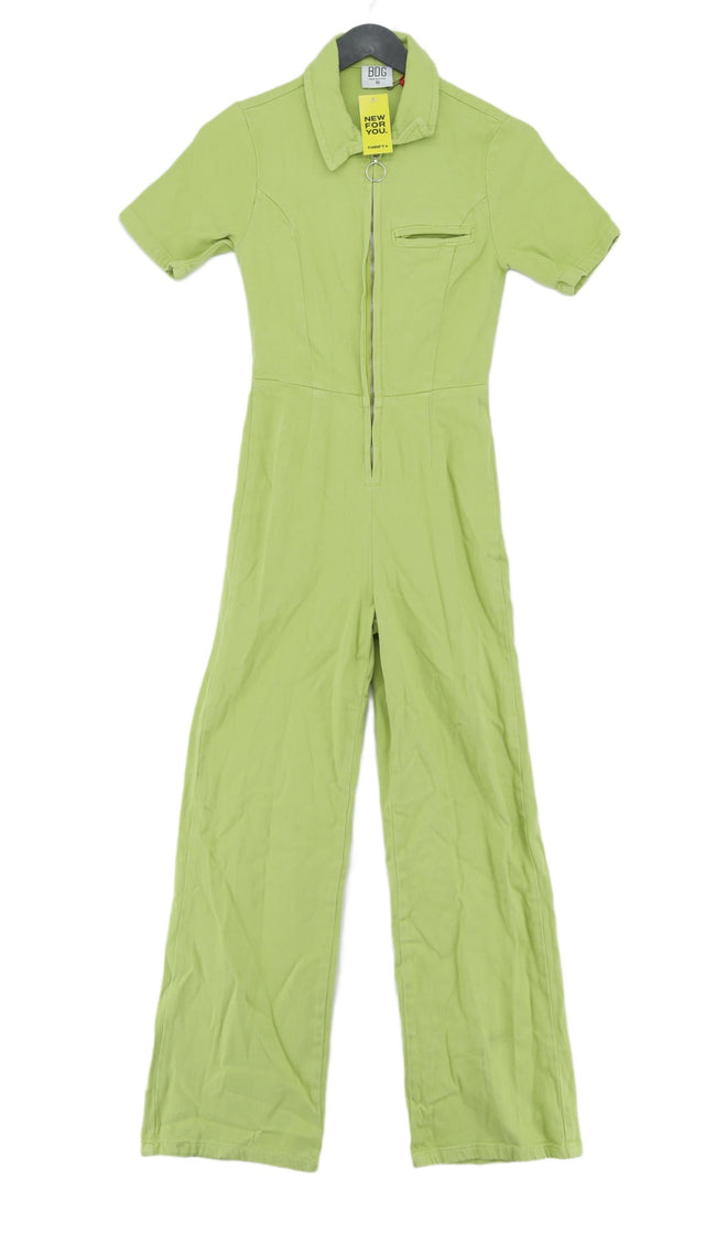 BDG Women's Jumpsuit XS Green Cotton with Elastane