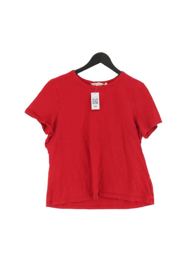 Seasalt Women's T-Shirt UK 16 Red 100% Cotton