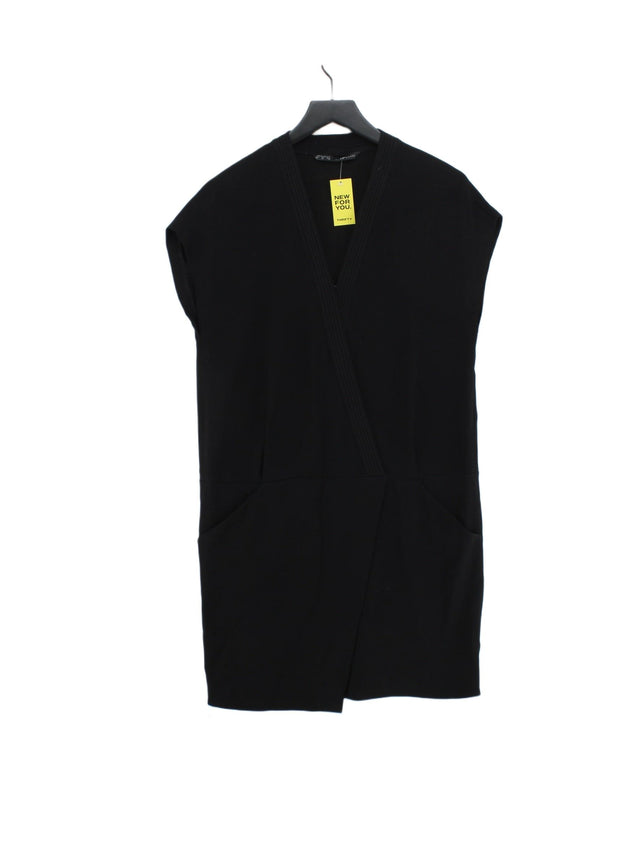 Zara Basic Women's Midi Dress M Black 100% Other