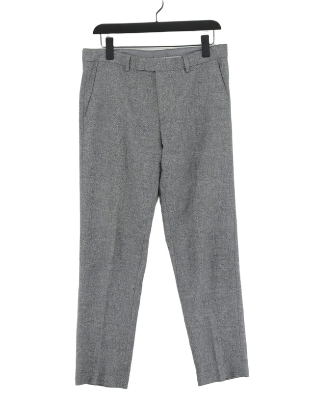 Jasper Conran Men's Suit Trousers W 32 in Grey Cotton with Linen