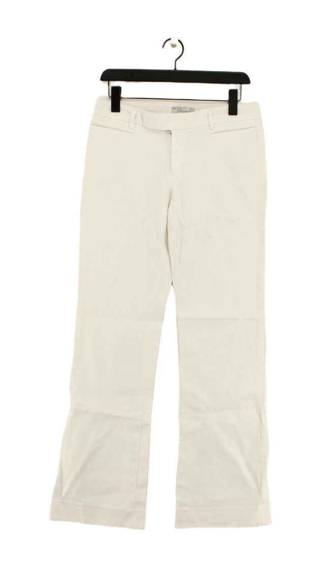 Gap Women's Suit Trousers W 30 in White 100% Cotton