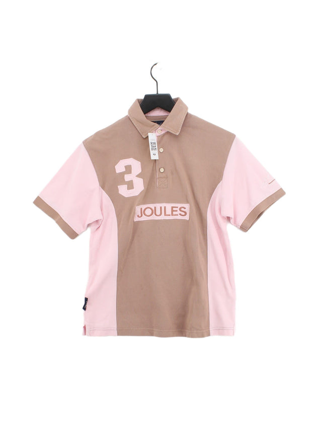 Joules Men's Polo S Brown 100% Cotton