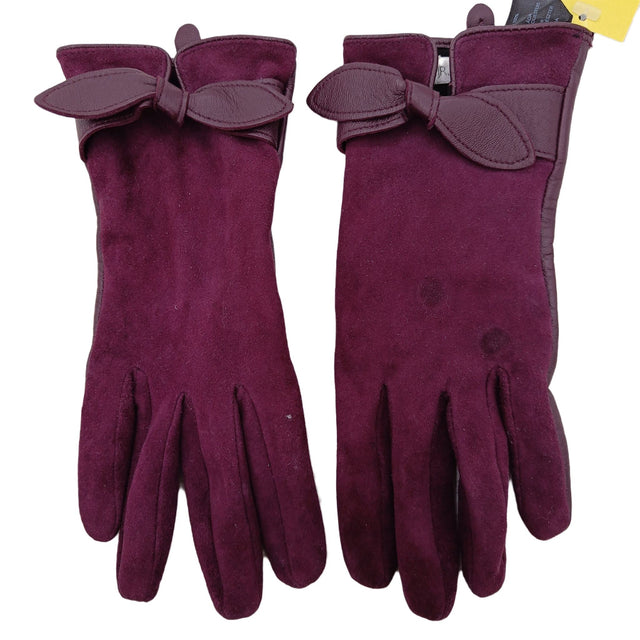 John Rocha Women's Gloves M Purple Polyester with Other