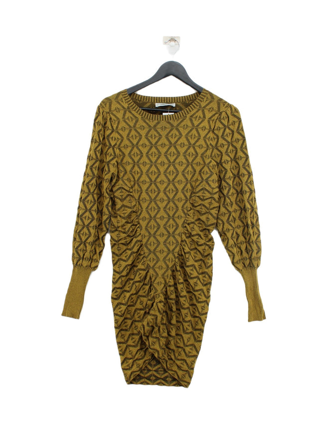 Zara Women's Midi Dress M Multi Viscose with Polyester