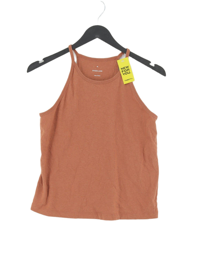Everlane Women's T-Shirt XS Brown 100% Cotton