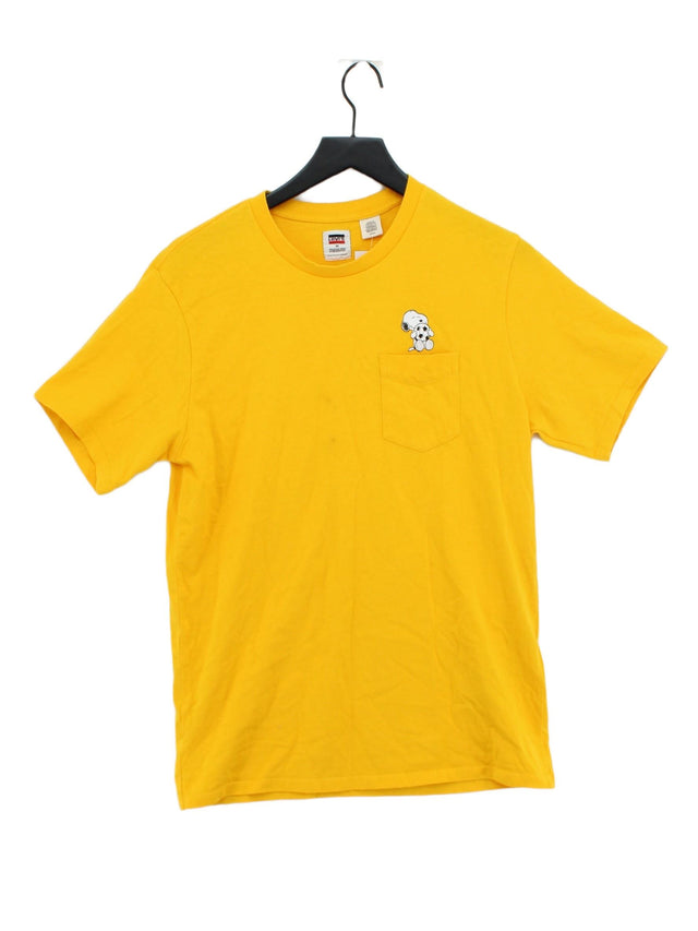 Levi’s Men's T-Shirt S Yellow 100% Cotton