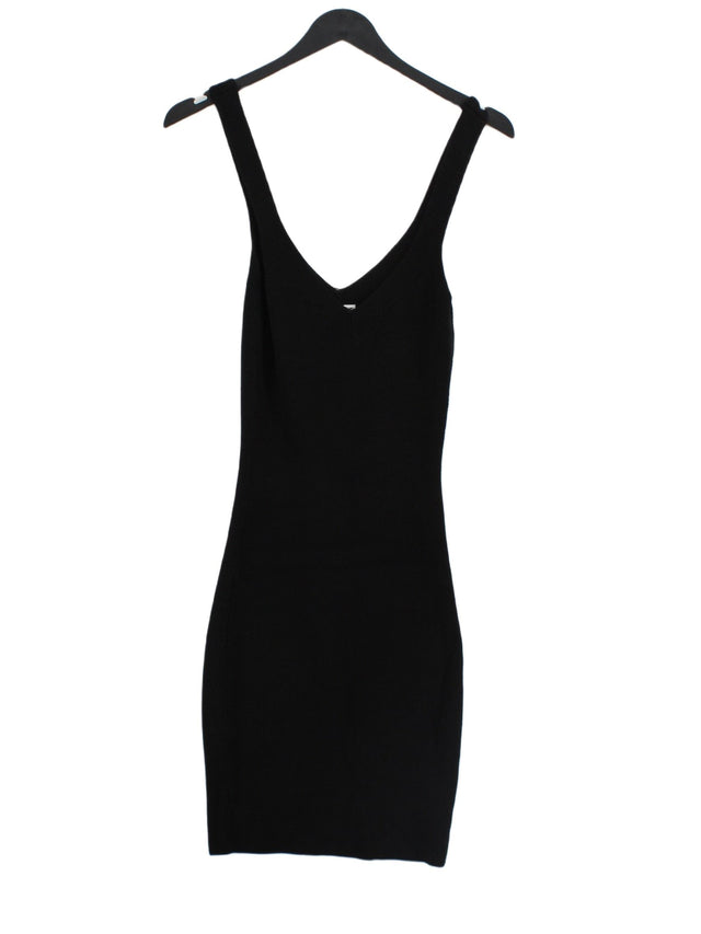 Wilfred Women's Midi Dress S Black Rayon with Nylon, Spandex