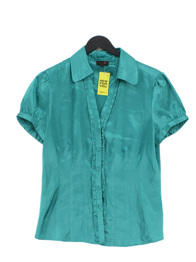 Next Women's Shirt UK 12 Blue 100% Polyester