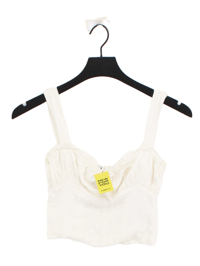 Urban Outfitters Women's Top XS White Viscose with Elastane