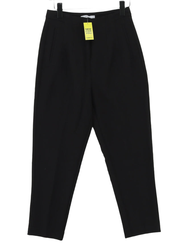 Reserved Women's Suit Trousers UK 10 Black Polyester with Elastane, Viscose