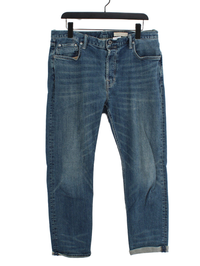 AllSaints Men's Jeans W 34 in Blue 100% Cotton
