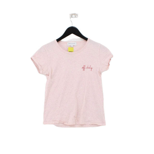 Maison Labiche Women's T-Shirt XS Pink 100% Cotton