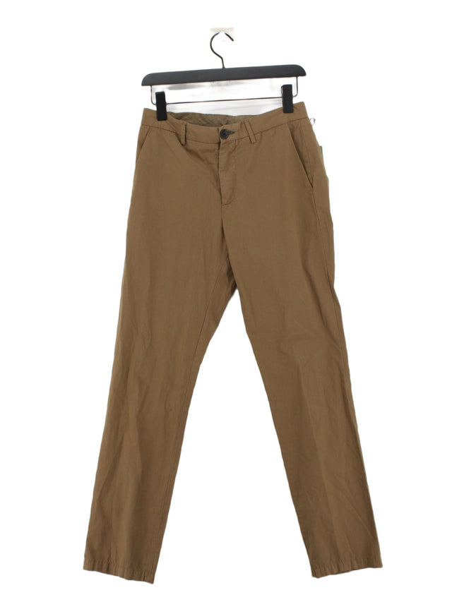 Paul Smith Men's Trousers W 38 in Tan Cotton with Elastane