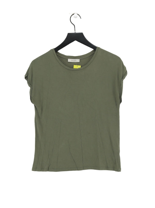 Oasis Women's T-Shirt M Green 100% Viscose