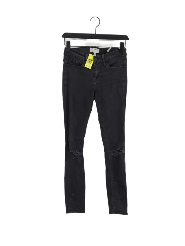 Frame Women's Jeans W 26 in Black Cotton with Lyocell Modal, Other, Polyester